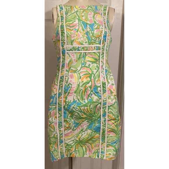 Lilly Pulitzer Dresses Lilly Pulitzer Size 2 Green Floral Elephant